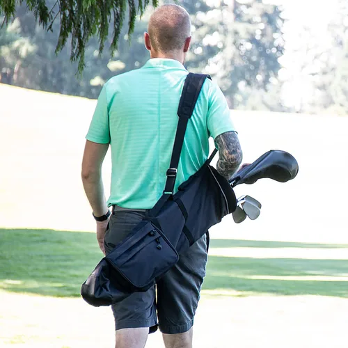 Vista 4 de ProActive Sports Bolsa de golf de 7 pulgadas, bolsa de golf ligera, múltiples bolsillos y cómoda correa acolchada, perfecta para campo