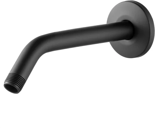 Vista 10 de OFFO Brazo de ducha con pestaña, de 6 pulgadas en oro brillante, montaje en pared, reemplazo, brazo angular de cabezal de ducha montado en la pared