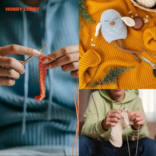 Vista 3 de Yarn Bee - Ovillo mediano para tejer y tejer, madeja de hilo suave, 355 yardas de hilo 100% acrílico para tejer mantas, sombreros y más – Accesorios