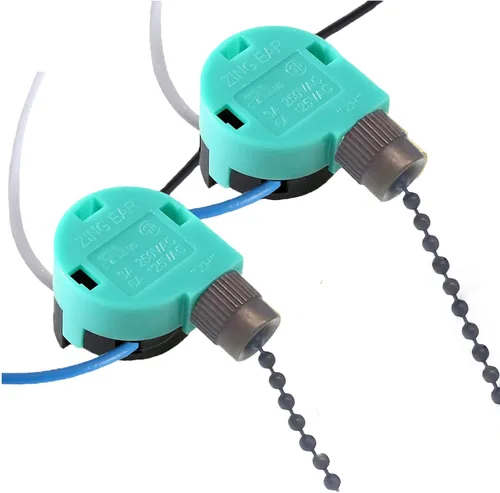 Vista 8 de TWDRTDD Zing Ear ZE-268S6 - Interruptor de cadena de tracción de 3 velocidades, 4 cables, pieza de repuesto con 4 cables preinstalados para 2 piezas