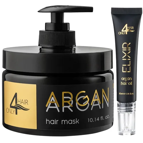 Vista 8 de ONLY4HAIR Mascarilla reparadora de cabello para cabello seco dañado tratamiento de queratina proteína aceite de argán acondicionador profundo