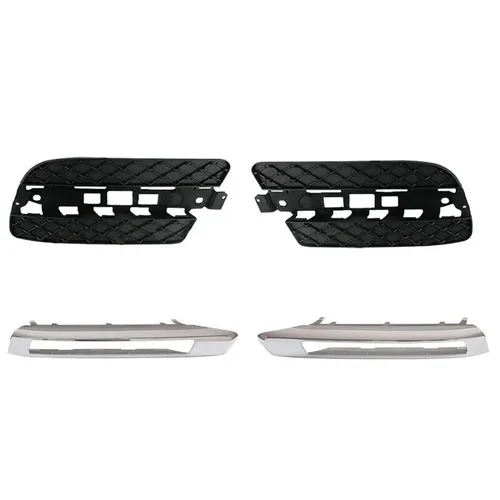 Cubierta de moldura de parrilla de luz antiniebla para Mercedes Bens X164 GL350/450 2008-2012 1648847122 1648847222 16488473221648847422 (paquete de