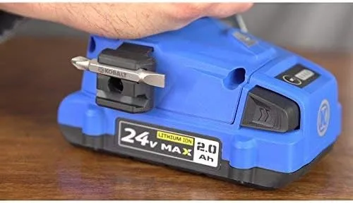 Vista 2 de Kobalt 24-Voltios Max Ión de litio (Li-ion) Taladro sin escobillas de 1/2 pulgada con batería y estuche blando.