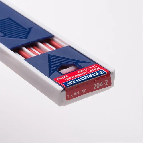 Vista 6 de Staedtler Mars - Plomo de carbono, 0.079 in, rojo, 12 plomo