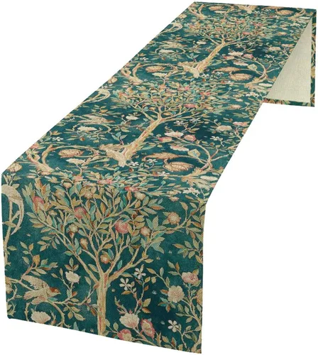 Vista 19 de Camino de mesa con estampado de vaca, camino de mesa estilo occidental con estampado de cuero de vaca en blanco y negro, decoración de mesa
