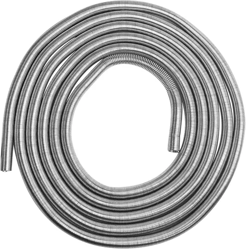 Vista 10 de Protector de Línea de Freno de 3/16 Pulgadas - 16 Pies Resorte Protector Galvanizado Premium de Acero Inoxidable - Escudo Anticorrosión de Grava