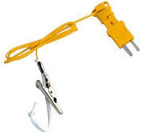 Fieldpiece Termopar de bulbo húmedo ATWB1 tipo K con clip de cocodrilo