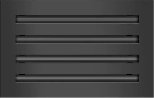 Vista 9 de BUILDMART - Cubierta de ventilación de CA moderna de 8 x 8 - Ventilación de aire negra decorativa - Difusor de ranura lineal estándar - Rejilla