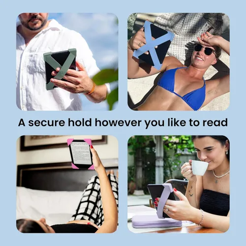 Vista 2 de Strapsicle Correa de mano de silicona – Paperwhite Gen 11 (17,2 cm) & Gen 12 (17,8 cm), Colorsoft – Grande – Pack de 2 – Negro – Cómoda alternativa