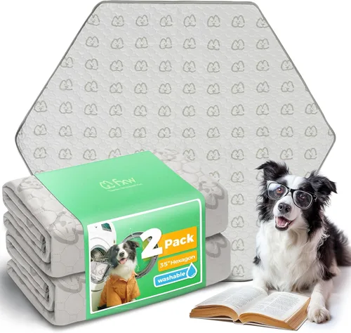 Vista 38 de FXW Almohadillas lavables para orina para perros, almohadillas para cachorros con súper absorbentes, diseñadas específicamente para jaulas de 24