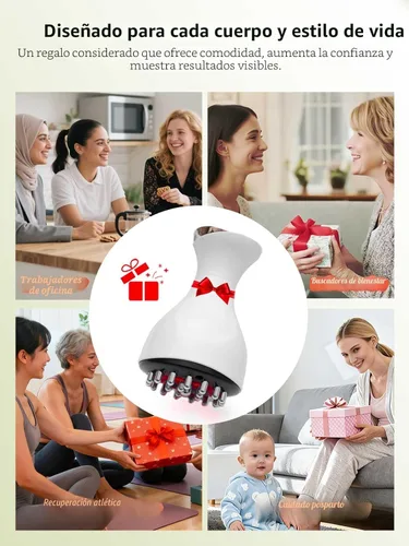 Vista 6 de Masajeador de Drenaje Linfático y Herramienta de Masaje Anticelulítico, para Piernas, Brazos y Abdomen, Cuerpo, Ayuda a Reducir Estrías y Celulitis