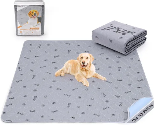 Vista 18 de Almohadillas lavables para orina para perros, paquete de 2 almohadillas reutilizables para cachorros, almohadillas absorbentes para parto