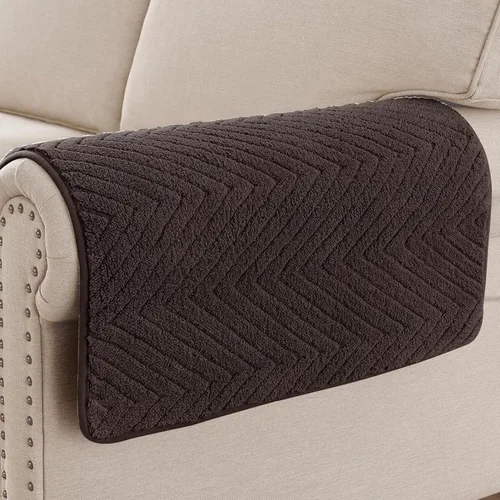 Vista 15 de Turquoize Juego de 2 fundas impermeables para reposabrazos de sofá, antideslizantes, peludas, lavables, gruesas, suaves, fundas protectoras