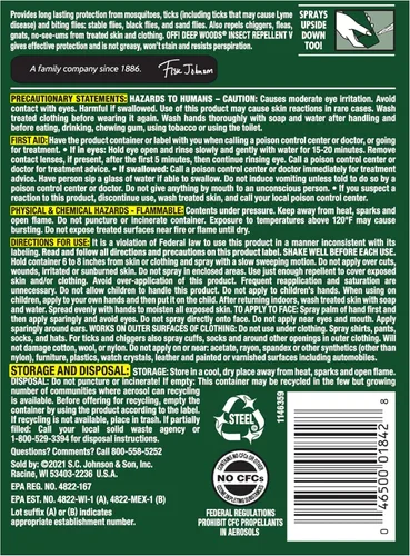 Vista 12 de ¡Fuera! Repelente de insectos Deep Woods V, 25 % DEET, 6 onzas, thomaswi, 6 onza, Deep, 1, 1
