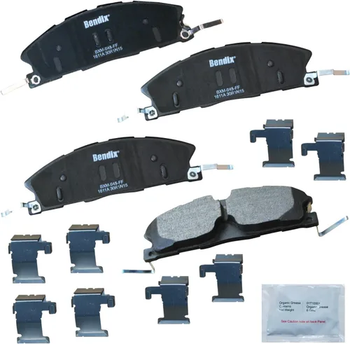 Vista 257 de Pastillas de Freno Delanteras Cerámicas Bendix Priority1 CFC430A para Modelos Selectos INFINITI G35, I30, Nissan 350Z, Altima, Juke, Maxima, Sentra