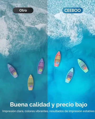 Vista 7 de CEEBOO 522 de alta capacidad (5 botellas) Botella de tinta recargable de repuesto para botellas de recarga de tinta compatibles con Epson 522