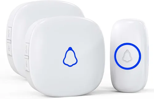 Vista 11 de SECRUI - Timbre inalámbrico con 2 receptores, timbre impermeable que funciona a 1000 pies de alcance 58 campanas, 5 niveles de volumen, luz LED