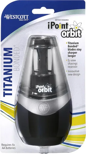 Vista 5 de Westcott iPoint sacapuntas - batería orbital - negro