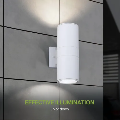 Vista 5 de ASD Lámpara de pared cilíndrica redonda de 2 vías Enchufe E26 de 120 W de 120 V Impermeable, compatible con bombillas LED/CFL/incandescentes