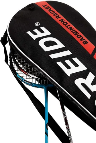 Vista 4 de MioCloth 2 fundas para raquetas de bádminton, unisex, impermeables, a prueba de polvo, con correa ajustable para el hombro, bolsa de almacenamiento