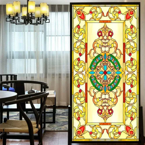 Vista 13 de Película de privacidad para ventanas, estilo diamante, vidrio manchado, sin pegamento, adherencia estática, calcomanías decorativas esmeriladas