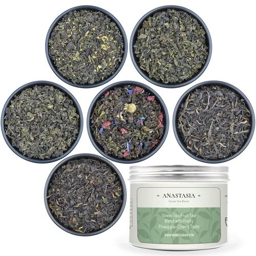 Vista 11 de Prime Tea - Juego de muestras de té negro - Caja de té de frutas variada con hierbas, frutas y especias mezclas de té de hojas sueltas, surtido