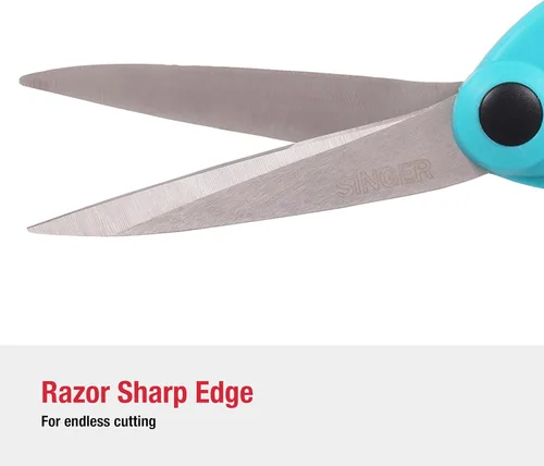 Vista 4 de Singer serie de tijeras profesionales de 8-1/2 pulgadas inclinadas y resistentes