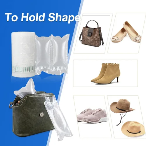 Vista 7 de Almohadas de aire para envío, 200 bolsas de aire inflables (3.94 x 7.88 pulgadas, 60 μm) con bomba, película de cojín reciclable para embalaje