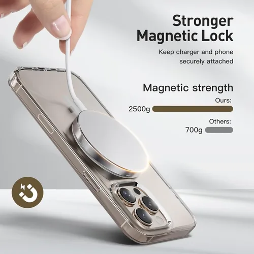 Vista 4 de Cargador inalámbrico magnético 2026, cargador rápido Apple Mag-Safe para iPhone17/16 Pro Max/16 Pro/15Pro Max/15 Plus/14/13/12/AirPods 3/2/Pro/Pro 2