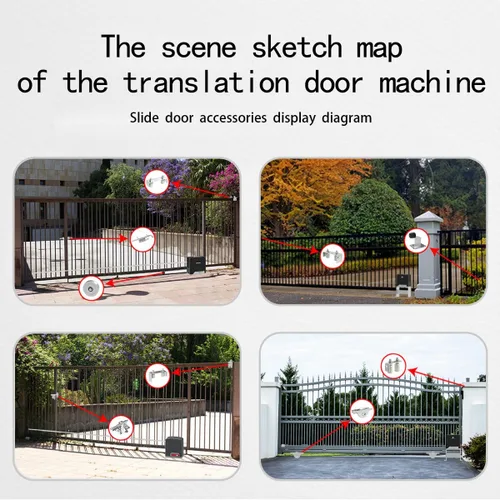 Vista 4 de MX04B Tope de puerta resistente, tope de puerta deslizante o oscilante montado en el piso con placa base (H 4.72 pulgadas)