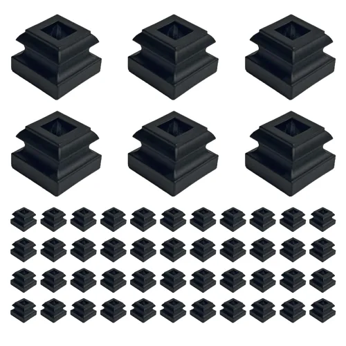 Vista 11 de Balaustres de hierro de 45 grados, escaleras de aleación de aluminio para balaustres interiores cuadrados de 1/2 pulgada, eje de hierro forjado