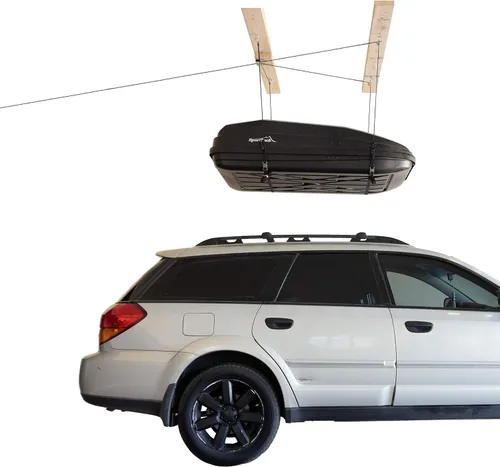 Vista 5 de HARKEN - Elevador de techo para almacenamiento de garaje Sistema de 4 puntos Para techos de 10 pies hasta 45 libras/20 kg de carga máxima