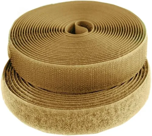 Vista 54 de Cierre de Gancho y Bucle de 1 Pulgada Beige - Cinta de Gancho y Bucle de Nylon No Adhesiva - Longitud de 1 Yarda - Para Tela, Bolsas