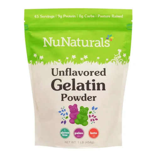 Vista 9 de NuNaturals Polvo de gelatina de carne de res sin sabor premium, 1 libra (sin sabor, paquete de 2)