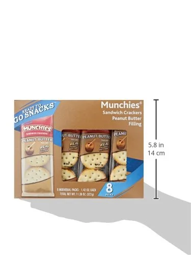 Vista 2 de Munchies Mantequilla de maní en tostadas, 11.36 oz