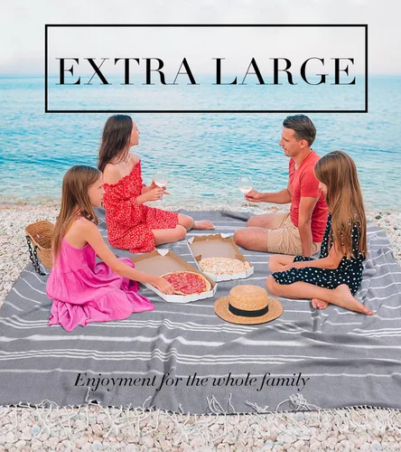 Vista 4 de Toalla de playa turca gigante extra grande, manta de algodón bohemia, toalla de piscina, toalla de nube de secado rápido, microfibra sin arena