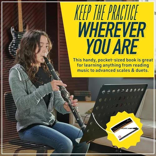 Vista 8 de Mendini by Cecilio Clarinete plano B para principiantes, clarinete Ebonite Bb con 2 barriles reemplazables, 10 cañas, soporte, bolsillo, boquilla