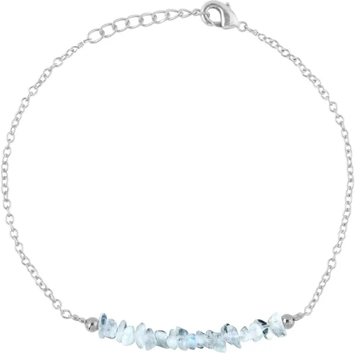 Vista 81 de TGH Pulsera de barra de chips naturales, cristal curativo, pulsera de cuentas crudas chapada en plata, cadena ajustable de 7 + 1 pulgada, regalo