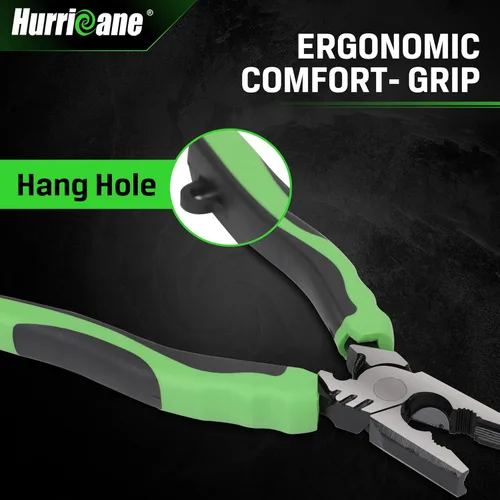 Vista 6 de HURRICANE Alicates extractor de tornillos pelados de 6 pulgadas, alicates Pro Linesman con mordazas antideslizantes, quita los tornillos