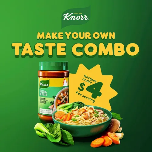 Vista 8 de Knorr Pollo con tomate y caldo granulado, 3.5 onzas, paquete de 24
