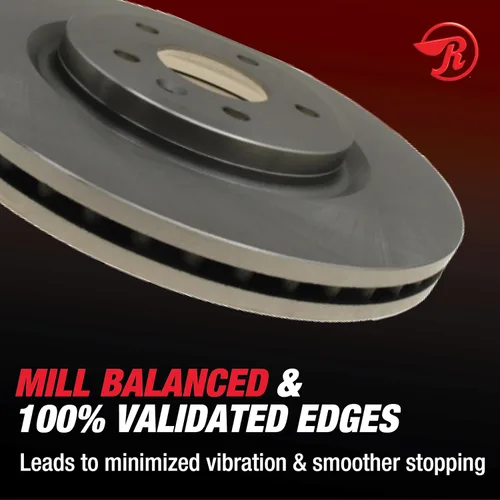 Vista 6 de Raybestos R-Line 680182R - Rotor de freno de disco trasero de repuesto para Ford y Lincoln (680182R)