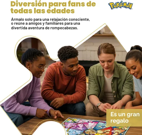 Vista 6 de Buffalo Games - Pokémon - Eevee Evolutions Series 1 - Rompecabezas de 500 piezas para adultos - Rompecabezas desafiante perfecto para noches