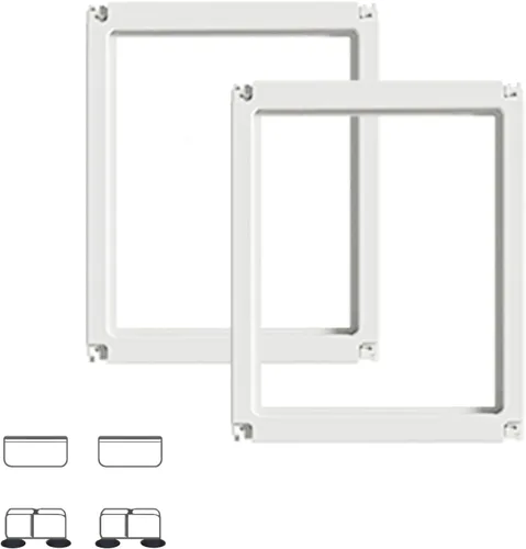 Vista 6 de Corralito de acrílico transparente para perros, corralito transparente para interiores, fácil de montar, corral transparente para cachorros