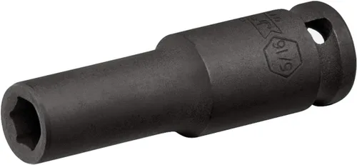 Vista 7 de Jetech Enchufe de impacto profundo de 3/8 de pulgada de 1/2 pulgada, acero de aleación de molibdeno cromado tratado térmicamente, diseño de 6