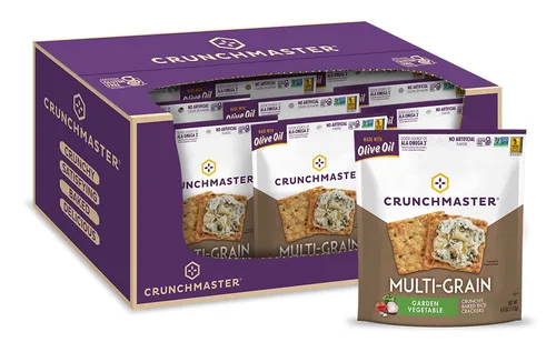 Vista 6 de Crunchmaster Galletas multicereal Cheddar blanco envejecido, sin gluten, 4 onzas (paquete de 12)