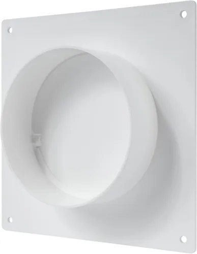 Vista 6 de Vent Systems Placa de conector de conducto de ventilación de aire de 4 pulgadas Brida de conector de conducto de ventilación recta Placa de conector