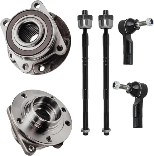 Vista 412 de Detroit Axle - Kit de cubos de rodamiento de rueda delantera de 6 piezas para Dodge Dart 2013-2016, Chrysler 200 2015-2017, 2 cojinetes de rueda
