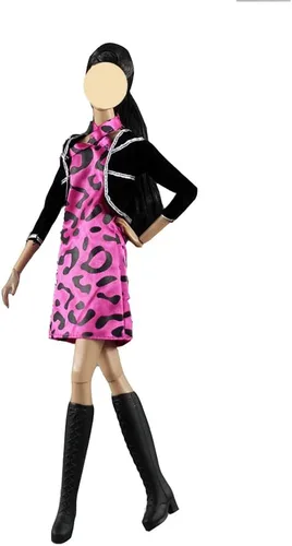 Vista 6 de Ropa de muñeca, 5 conjuntos de trajes de primavera pantalones cortavientos sombrero para muñecas de 11.5 pulgadas, accesorios estilo aleatorio (B)