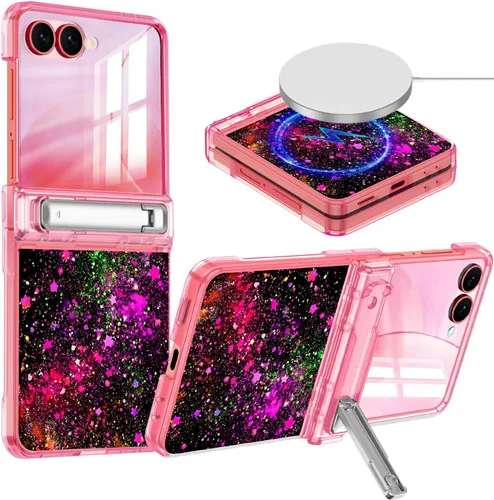 Vista 32 de Hekodonk for Galaxy Z Fold 6 Case,[Compatible with MagSafe][Glow in The Dark][Front Screen Protector][Stand][Hinge Protection],Slim Fit for Women
