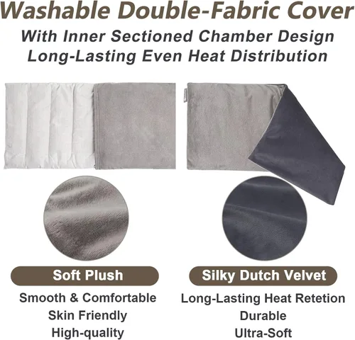 Vista 4 de RelaxCoo Heating pad Microwavable with Washable Cover 6 * 12" Microwave Moist Heat Pad for Neck Shoulder, Cramps, Back Pain Relief, Warm Compress